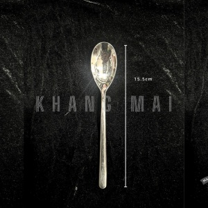 Thìa Tráng Miệng Cán Cong - Ngắn