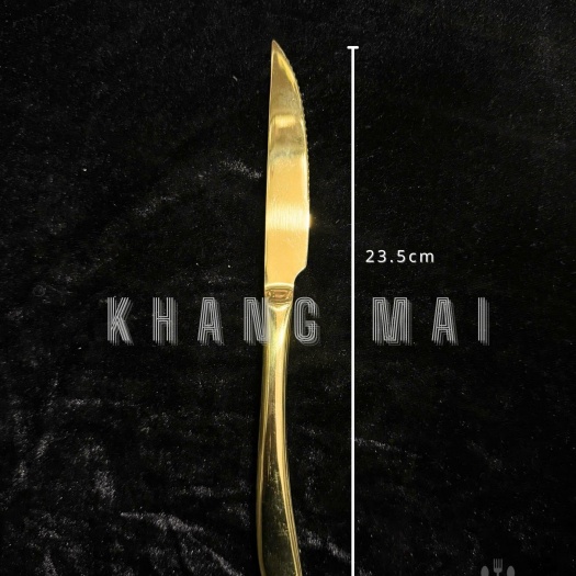 Dao Steak Cán Cong - Vàng Gold