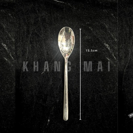 Thìa Tráng Miệng Cán Cong - Ngắn