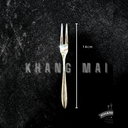 Dĩa cán nhọn 2 răng-size 14